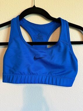 Nike Blue Dri-FIT Racerback Sports Bra